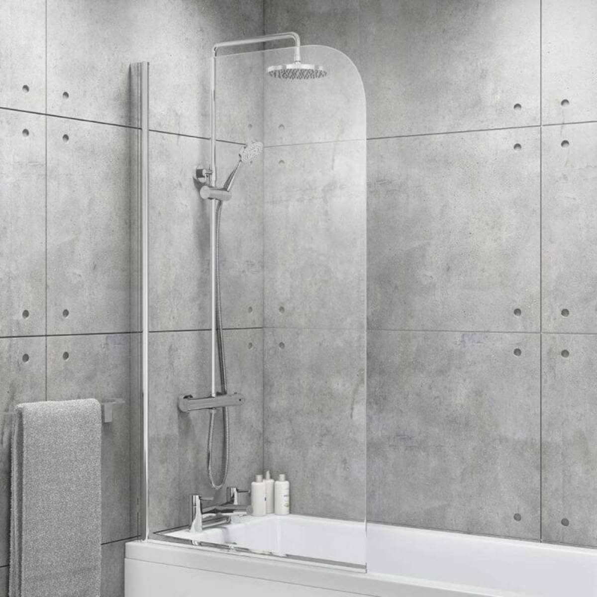 Legend Traditional Freestanding Shower Bath Suite - Right Hand